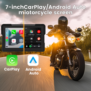 Nhà máy trực tiếp Moto 7 inch xe máy Carplay hiển thị không thấm nước <span class=keywords><strong>GPS</strong></span> với TPMS Android hệ thống tự động - Product Image 3