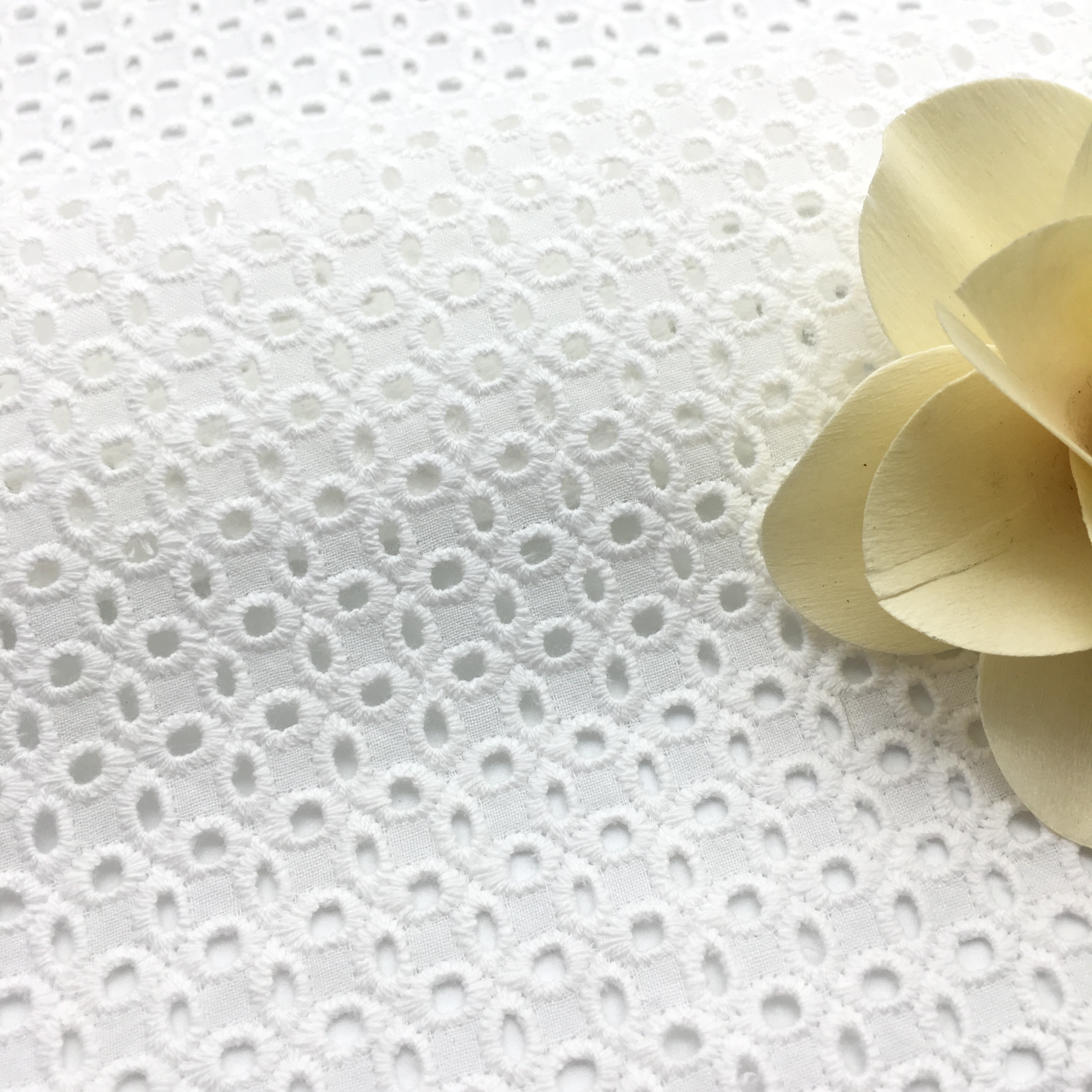 RXF0532 профессиональная хлопковая вышитая белая ткань