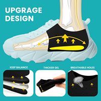 Protège-talon ajustable en néoprène avec coussinets en gel, soutien du pied pour fasciite plantaire, épine calcanéenne, soulagement de la douleur au talon
