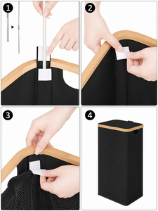 <b>Large</b> Capacity Waterproof Foldable Kitchen <b>Storage</b> <b>Basket</b> Oxford Standing Type Dirty Clothes Hamper Convenient Bottle Frame for - Product Image 2