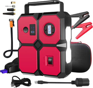 Kompresor udara Jump Starter 4000A, baterai portabel Power Bank untuk perangkat mulai Booster darurat mobil - Product Image 1