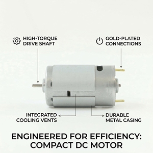 RS360 370 380 390 6V/12V 28mm <span class=keywords><strong>DC</strong></span>-motor encoder met lage geluidsniveaus, borstelcommutatie, voor ventilatorboot, permanente magneetconstructie, 12V nominaal. - Product Image 2