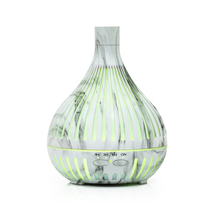 Difusor de Aroma Ultrasónico Eléctrico de Mármol para Dormitorio - Humidificador de Vapor Frío de 400 ml con Luz LED y Temporizadores - Product Image 4