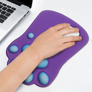 Tapis de souris en silicone Kawaii personnalisé pour <span class=keywords><strong>PC</strong></span> portable bureau tapis de souris ergonomique griffe de chat imprimé dessin animé sublimation tapis de souris imprimé - Product Image 6