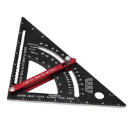 Nouveau design – Équerre rapide en alliage d'aluminium de 7 pouces pour le travail du bois, outils d'assemblage pour charpentiers, marquage de trous, bricolage, OEM, ODM