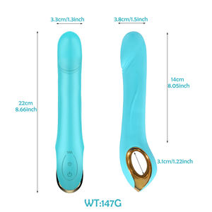 Leistungs starker G-Punkt-Dildo vibrator Ein-Klick-Höhepunkt Weiblicher Mastur bator Sexspielzeug mit Vibrations klitoris timulator für Frauen - Product Image 2