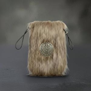 Bolsa de Piel Sintética Estilo Vikingo Nórdico Medieval, Bolsa con Cordón, Monedero Portátil, Accesorios de Disfraces para Halloween, TV y Cine - Product Image 4