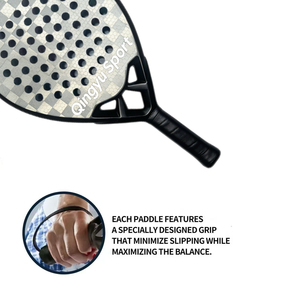โรงงานผลิตไม้เทนนิส QINGYU SPORT ไม้เทนนิส <span class=keywords><strong>Padel</strong></span> สำหรับเล่นข้ามประเทศ ผลิตจากคาร์บอนไฟเบอร์ 18K แกนโฟม EVA สำหรับกีฬากลางแจ้ง มีสินค้าในสต็อก - Product Image 6