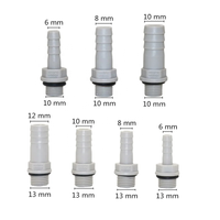 1/8 1/4 filetage mâle à 6 8 10 12mm tuyau connecteur droit Aquarium pompe à Air Joint adaptateur de tuyau