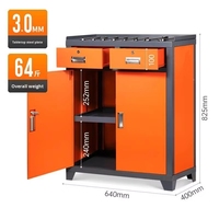 Armoire à outils robuste avec une seule tiroir, filet suspendu, pas de montage requis pour centre d'usinage, établi de travail, armoire à outils