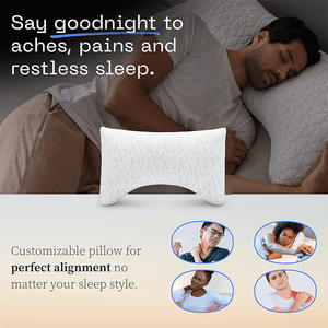 <span class=keywords><strong>Almohada</strong></span> de Espuma Viscoelástica al <span class=keywords><strong>por</strong></span> Mayor, Soporte Ajustable para <span class=keywords><strong>Cuello</strong></span> y Hombros, <span class=keywords><strong>Almohada</strong></span> Cómoda para Aliviar el <span class=keywords><strong>Dolor</strong></span> de <span class=keywords><strong>Cuello</strong></span>, Ideal para Dormir Boca Arriba - Product Image 2