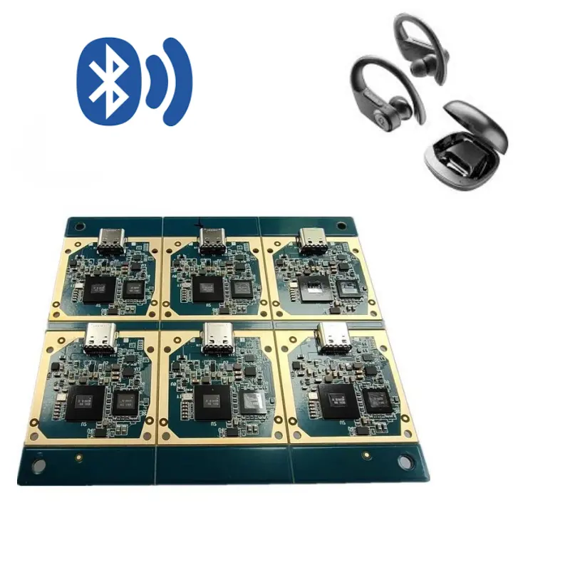 Audifonos หูฟังบลูทูธลําโพง OEM อิเล็กทรอนิกส์แผงวงจร PCBA ผู้ผลิตสีเขียว ISO9001 HASL อุปกรณ์อิเล็กทรอนิกส์