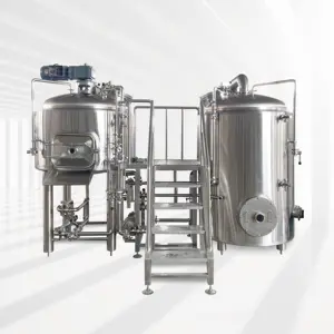 500l 3.5bbl Sistema de cerveza BREW calentamiento directo de fuego cervecería BREW Equip System SUS 304 Beer Mash para Bar