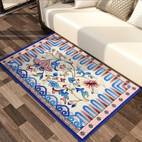 Tapis de sol minimaliste tissé à la machine pour salon, tapis de porte, tapis de table basse, tapis en pure laine