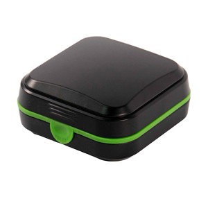 Estuche de Plástico Verde para Airpods con Tapa Negra y Diseño de Cierre Seguro - Product Image 3
