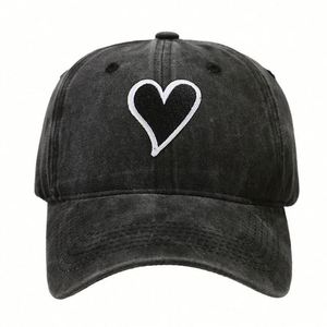 Casquette de baseball brodée délavée style Europe-Amérique pour femme, rétro, à visière courbée, pour l'extérieur, personnalisable - Product Image 5