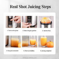 Extracteur de jus lent électrique multifonctionnel commercial, grande bouche, extracteur d'orange, machine à jus de fruits et légumes, utilisé pour les restaurants