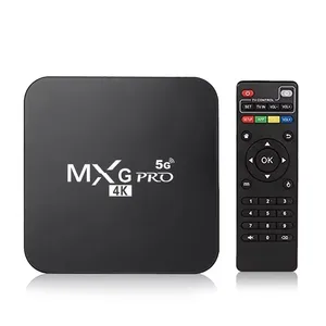 Novidade receptor de TV MXG Pro 4K Android TV Box para streaming 1GB 2G Rom Dual Wi-Fi Smart HD