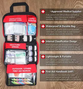 Nthrive-caja médica de primeros auxilios para acampada, kit de emergencia con logotipo - Product Image 6