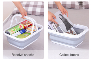 <span class=keywords><strong>Cesta</strong></span> de pícnic para acampar al aire libre, lavabo de 8,5 L, bañera plegable portátil/lavabo/cubo con mango resistente para lavar <span class=keywords><strong>platos</strong></span>, <span class=keywords><strong>Camping</strong></span> - Product Image 3