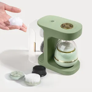 Toptan silikon yüz masaj fırçası ölü deri kaldırmak bebek şampuan fırça Scrubber elektrikli yüz temizleme fırçası