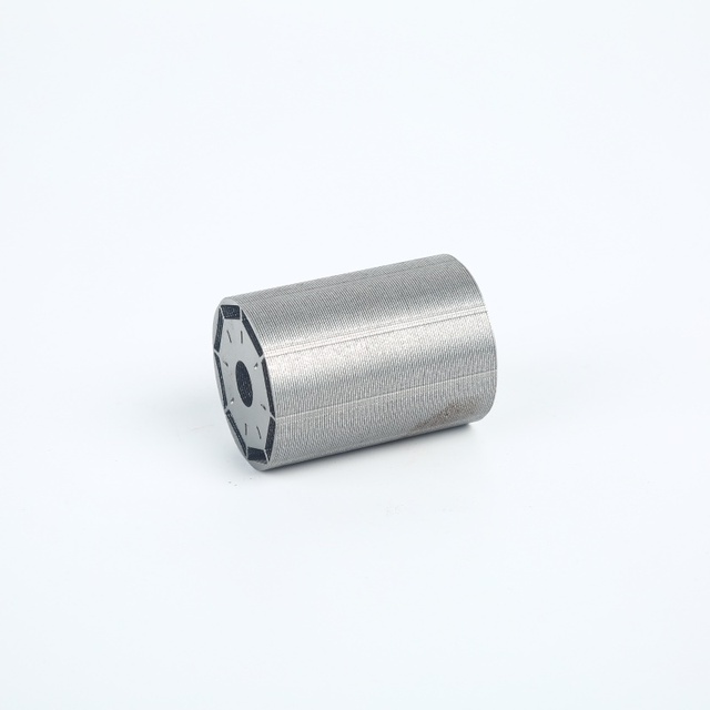 Customizable High Performance BLDC Motor Rotor Stator Laminated Silicon Steel Core Stamping for 8mm Shaft 40mm Length OEM