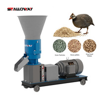 Granulateur d'aliments pour bétail haute efficacité 100-300 kg/h, moulin à granulés pour volailles, moteur puissant pour aliments de poulet Henan