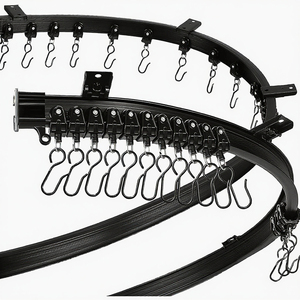 Rail de <span class=keywords><strong>rideau</strong></span> électrique moderne en <span class=keywords><strong>PVC</strong></span> courbé, flexible et personnalisable, <span class=keywords><strong>pour</strong></span> hôpital et balcon - Product Image 5