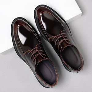 Chaussures de mariage d'automne de haute qualité, confortables, en cuir souple, faites à la main, de style italien, luxueuses, formelles, à bout pointu - Product Image 4