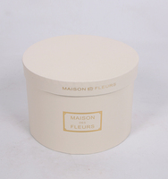 Boîte de tube en papier rigide rond avec logo personnalisé pour l'emballage de fleurs Revêtement UV Laminage brillant gaufrage estampage à chaud (recyclable)