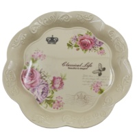Nieuw Design Milieuvriendelijke Melamine Ronde Fruitborden Serviesgoed Set Gepolijste Food Grade Plaat Voor Hotel Restaurant Thuisgebruik