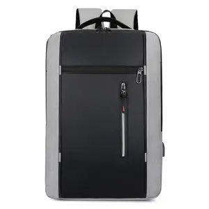 Klassisches Design Smart College Wasserdichte Reise Business Konferenz USB Geruchs sichere Computer Rucksack Laptop tasche