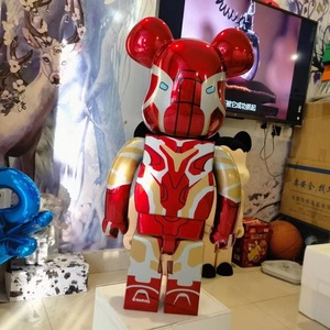 Bearbrick 1000% hành động hình gấu gạch bạo lực gấu xây dựng khối sắt người đàn ông búp bê cho trang trí nội thất nhựa thủ công mỹ nghệ - Product Image 6
