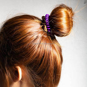 BELLEWORLD vente en gros 3.5cm bouclés TPU fil téléphonique ligne bandes de cheveux femmes chouchous ligne téléphonique élastiques bandes de cheveux - Product Image 4