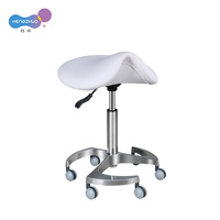 Chaise de tabouret de barre de beauté de salon en cuir à hauteur réglable avec pédale pour les barbiers en cuir synthétique PU