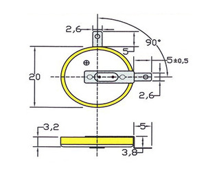 Tùy chỉnh 3V lithium di động nút pin CR2450/cr2477/CR2032 2 Pin Dây cho đèn pin Gameboy trước thay thế đồ chơi - Product Image 3