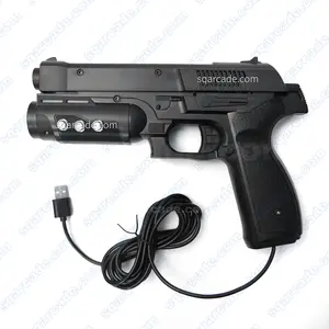 Arcade trò chơi súng sửa đổi để USB ánh sáng súng với 4 LED cảm biến cho PC Trò chơi bắn súng với sốc và giật
