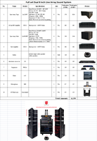 Enceinte Colonne Passive Professionnelle Système Line Array Alimenté Étanche Dual 8 Pouces T.I Pro Audio