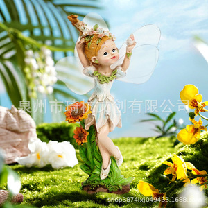 <b>Flower</b> Fairy Figurine QH-21536 Handmade Outdoor Garden Balcony Decoration Home <b>Display</b> - Product Image 3