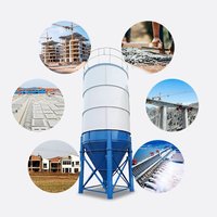 Silo à ciment en flocons de qualité export, 60 tonnes, en acier, directement de l'usine pour l'exportation