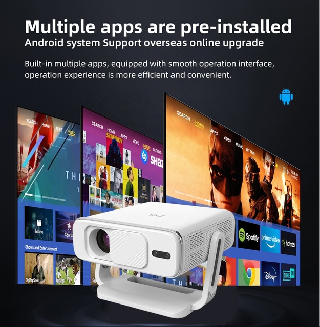 New Arrival C7 Native 1080P 8K Decoding Projector Portable Mini Full HD Cinema Flexible Outdoor 350ANSI Lumens LED LCD Projector