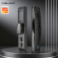 Cerradura Inteligente para Puerta UIELOCK QA60 con Reconocimiento Facial 3D, Almacenamiento en la Nube Wi-Fi, Pantalla Grande, Aplicación Tuya para Puertas de Madera/Acero/Vidrio