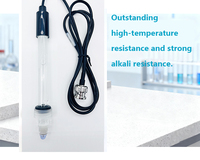 Sonde multiparamètres de table en verre pour pH/ORP/Conductivité/Temperature/Chlore, avec option RS485, précision 0,01 pH, OEM/ODM