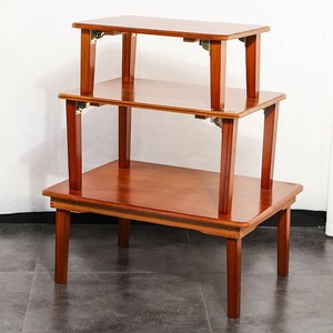 Bamboo Foldable Side Table Small <b>Medium</b> Large Minimalist Design For Living Room Bedroom Home Use <b>Brown</b> Color - Product Image 1