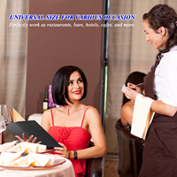 Pemegang Menu restoran mencakup 8.5X11 inci penutup buku Menu kulit, 1,2,4,6 tampilan kulit 8.5 "* 11" Hotel, minuman di bar