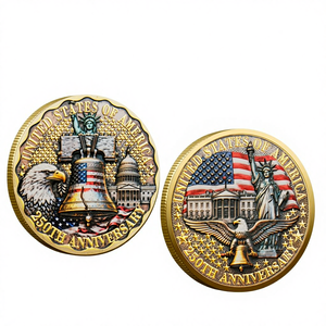 Moneta commemorativa rotonda in ferro con l'Immagine della Libertà e dell'Aquila della Casa <span class=keywords><strong>Bianca</strong></span> per il 250° Anniversario dell'Indipendenza degli Stati Uniti - Product Image 5