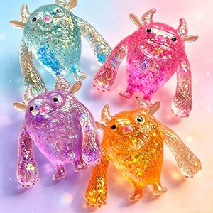 Jouet Squishy Monstre en TPR Souple avec Paillettes de Maltose, Anti-stress, Cadeau, Personnalisation en Gros, Qualité Export, Vente Directe Usine - Product Image 1