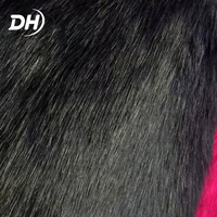Tela de Textura Afelpada de Pelo Largo al por Mayor de Fábrica, Material Suave y Cálido para Zapatos, Sombreros y Abrigos
