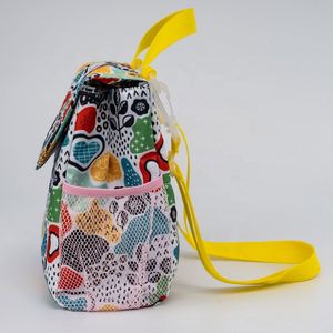 Kids Cute Puffer Insulated <b>Lunch</b> <b>Box</b> Bag Thermal Cooler Bag in Overall Pattern - Product Image 3