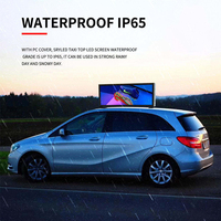 Affichage LED de haute qualité P2.5 pour toit de taxi, écran LED couleur double face IP65, panneau publicitaire LED pour toit de voiture